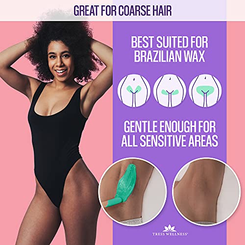 Tress Wellness Hard Wax Beans Wax Beads 21oz - Painless Coarse Hair Removal -...