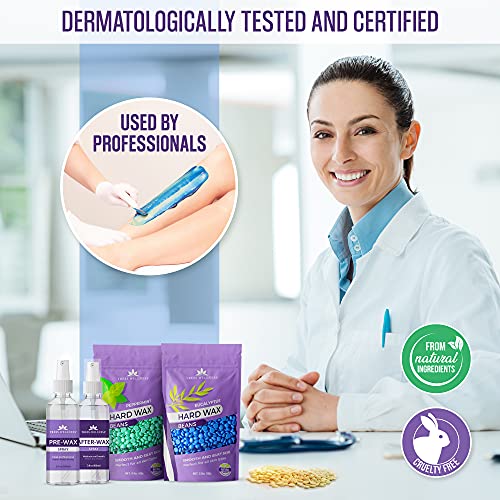 Tress Wellness Hard Wax Beans Wax Beads 21oz - Painless Coarse Hair Removal -...