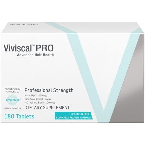 Professional Strength Hair Growth Supplement Tablets 180 Tablets & Viviscal P...