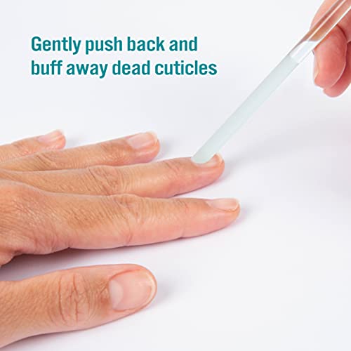 TRIM Dual Ended Glass Cuticle Tool with Storage Case – Gently Removes Cuticle...