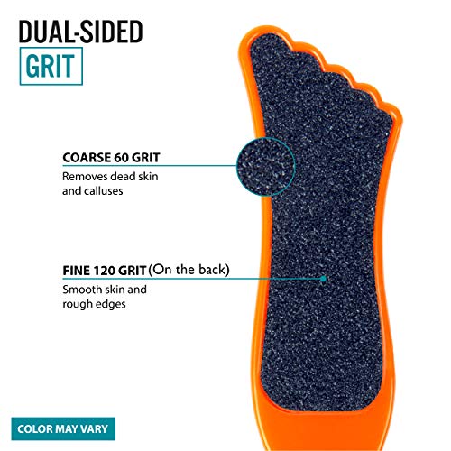Trim Dual-Sided Foot File(Colors May Vary) – Callus Remover for Feet with 60 ...