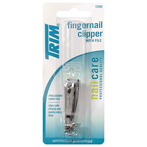 Trim Nailcare Fingernail Steel Clipper with File, Item Number 12500 (Pack of 6)