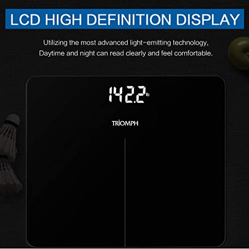 Triomph Digital Body Weight Bathroom Scale - Upgraded High Accuracy Measureme...