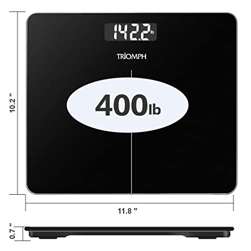 Triomph Digital Body Weight Bathroom Scale - Upgraded High Accuracy Measureme...