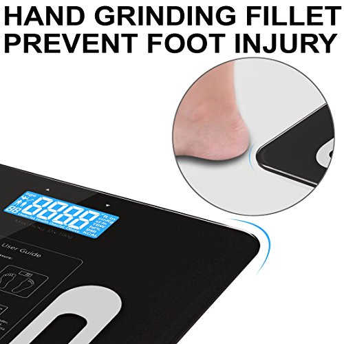 Triomph Precision Body Fat Scale with Backlit LCD Digital Bathroom Scale For ...