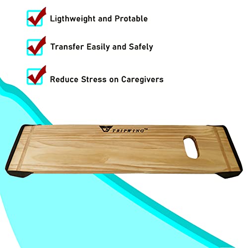 TripWing Transfer Board with Wooden Tenon Design and with Handles On Both Sid...