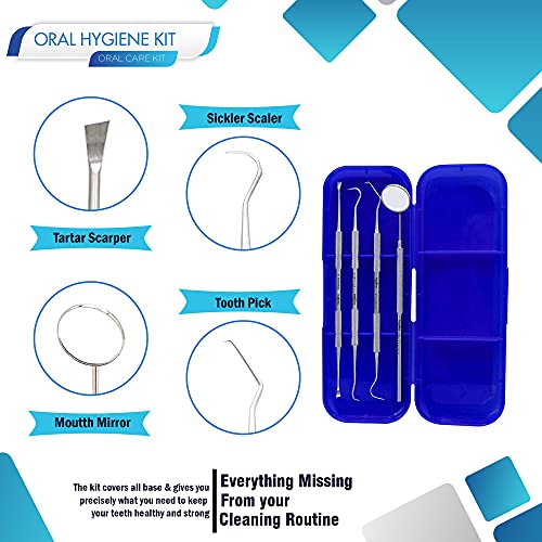 Dental Care Set Dentist Tools Kit, Professional Calculus and Plaque Remover S...