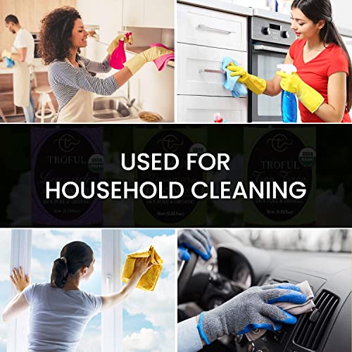 Troful USDA Organic Top 3 Essential Oils Set- 100% Pure Natural Aromatherapy ...