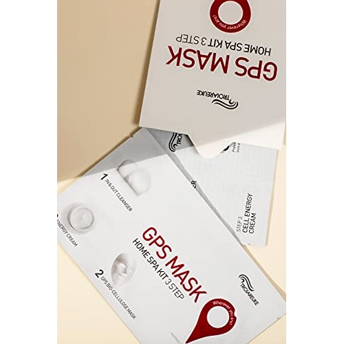 TROIAREUKE GPS Mask Home Spa Kit (5 Sheets), 3-Step Facial Treatment Sheet Ma...