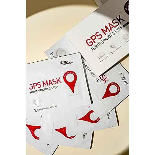 TROIAREUKE GPS Mask Home Spa Kit (5 Sheets), 3-Step Facial Treatment Sheet Ma...
