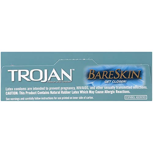 Trojan Bareskin Thin Premium Lubricated Condoms - 24 Count