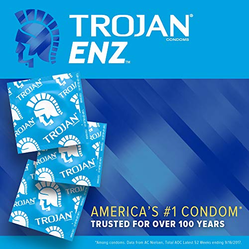 Trojan ENZ Armor Spermicidal Lubricated Condoms - 36 Count