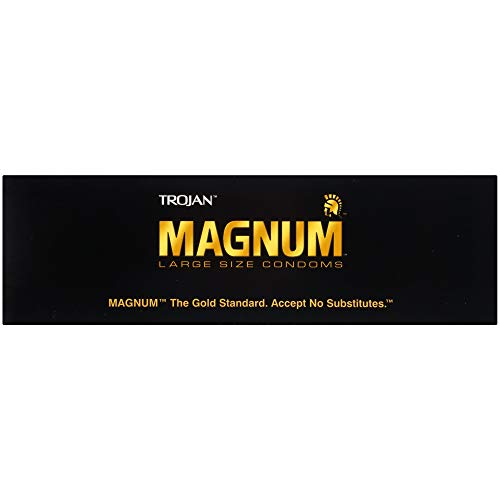 Trojan Magnum Large Size Lubricated Condoms - 12 count