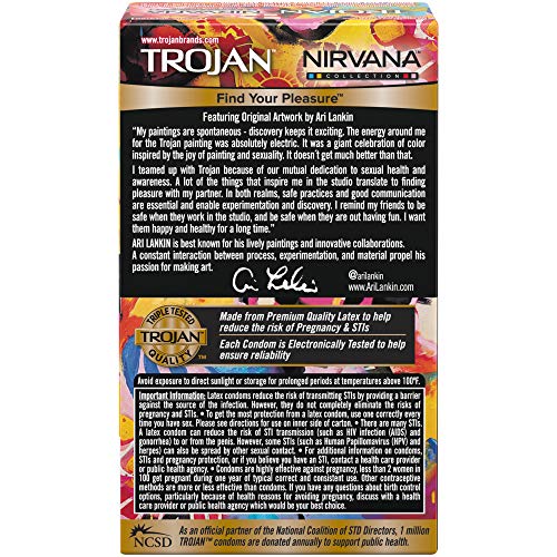 Trojan Nirvana Collection Lubricated Condoms - 10 Count