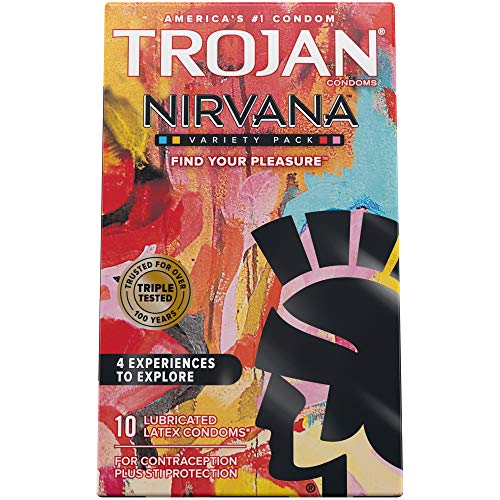 Trojan Nirvana Collection Lubricated Condoms - 10 Count
