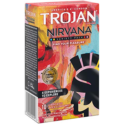 Trojan Nirvana Collection Lubricated Condoms - 10 Count