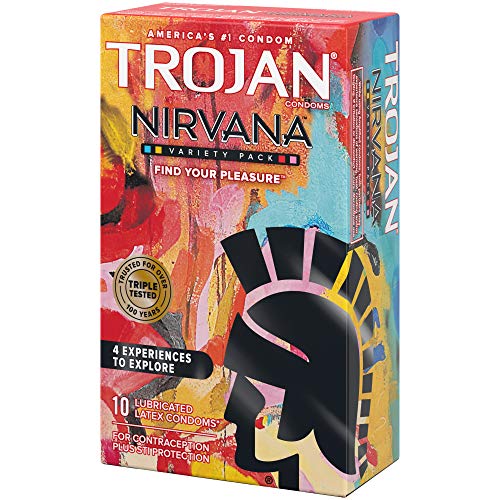 Trojan Nirvana Collection Lubricated Condoms - 10 Count