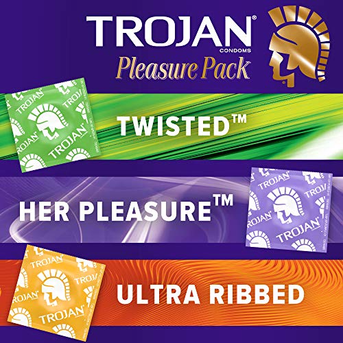 Trojan Pleasure Variety Pack Lubricated Condoms - 36 Count