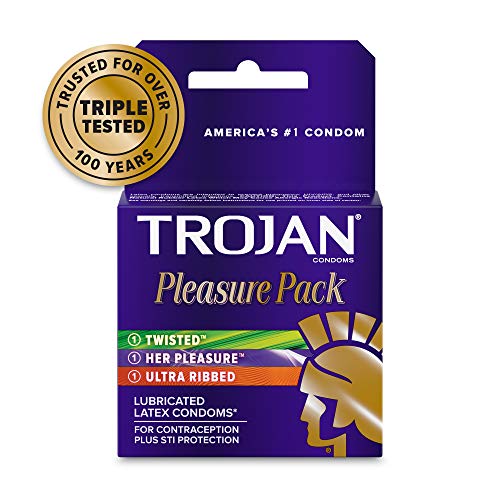 Trojan Pleasure Variety Pack Lubricated Condoms - 36 Count
