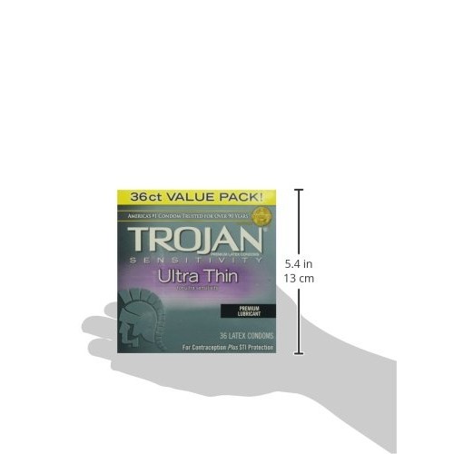 Trojan Ultra Thin Premium Lubricated Condoms - 36 Count
