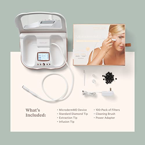 Trophy Skin MicrodermMD - At Home Microdermabrasion Machine - Spa Kit for Wom...