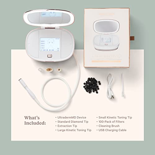 Trophy Skin UltradermMD - 3 in 1 Home Spa Microdermabrasion - Deep Skin Exfol...