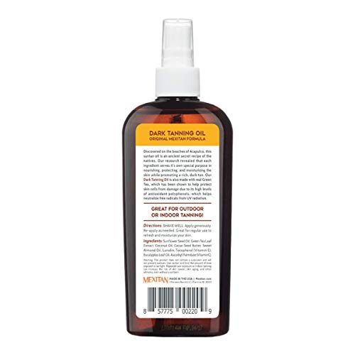 Tropical Sand Dark Tanning Oil - Made with Natural Ingredients - No Mineral O...