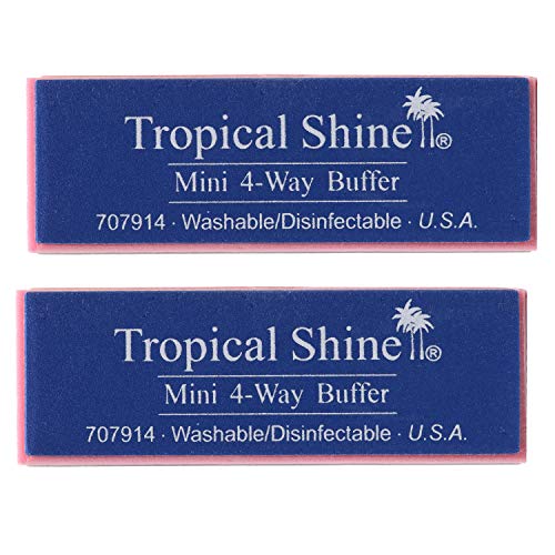 Tropical Shine Mini 4-Way Nail Buffer Block 2 piece