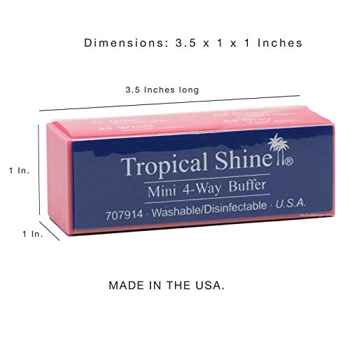 Tropical Shine Mini 4-Way Nail Buffer Block 2 piece
