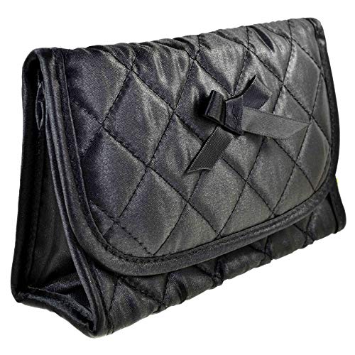 Quilted Cosmetic Bag with a Mirror & Soft Eyeglass Case Essential Duo Set in ...