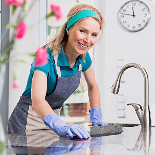 Trounistro 6 Pack Pumice Cleaning Stone with Handle for Kitchen, Pool, Bathro...