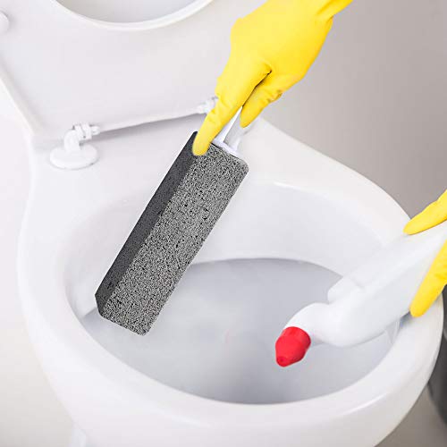 Trounistro 6 Pack Pumice Cleaning Stone with Handle for Kitchen, Pool, Bathro...