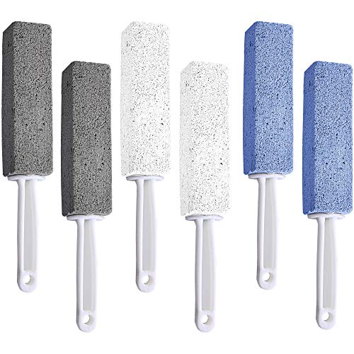 Trounistro 6 Pack Pumice Cleaning Stone with Handle for Kitchen, Pool, Bathro...