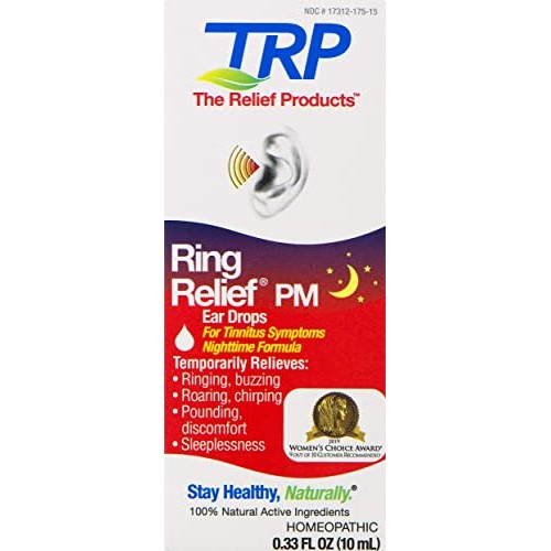 Ring Relief PM Ear Drops for Ringing in The Ears and Tinnitus Symptoms, Night...