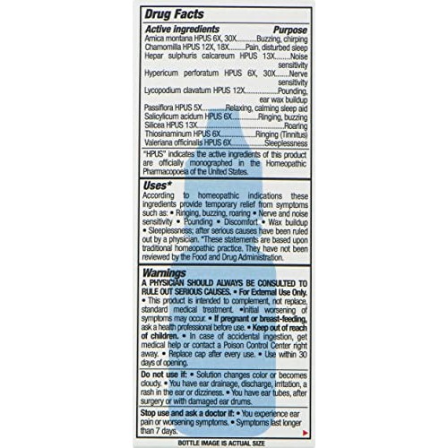 Ring Relief PM Ear Drops for Ringing in The Ears and Tinnitus Symptoms, Night...