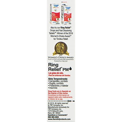 Ring Relief PM Ear Drops for Ringing in The Ears and Tinnitus Symptoms, Night...
