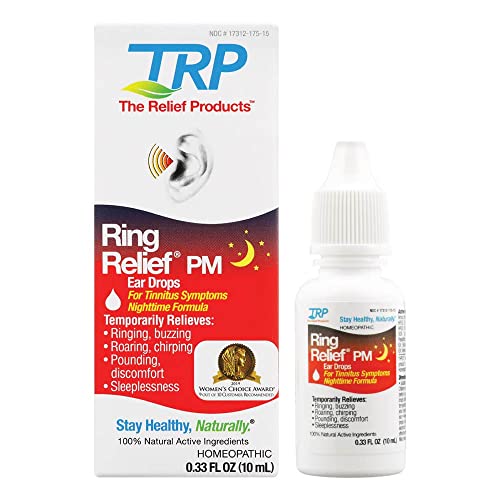 Ring Relief PM Ear Drops for Ringing in The Ears and Tinnitus Symptoms, Night...
