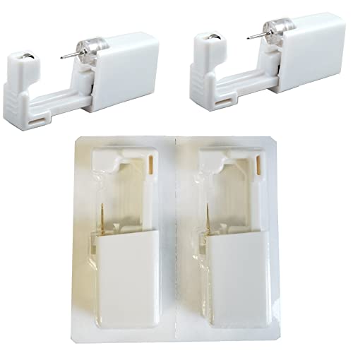 4 PCS Disposable Ear Piercing Kit,Home Ears Piercing Gun Kit Tool with Earrin...