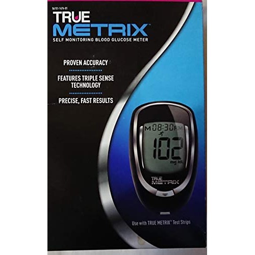 True Decor TrueMetrix Self Monitoring Blood Glucose Meter (Triple Sense Techn...