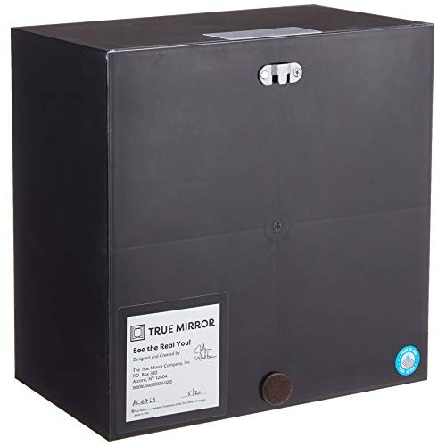 True Mirror, 12 x 12 Inches, Black (P12Black)