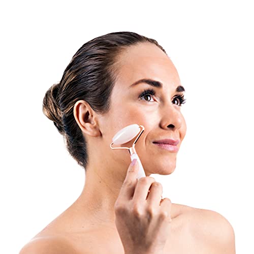 Rose Quartz Face Roller - Face Massage Tool for Anti Aging and Natural Beauty...