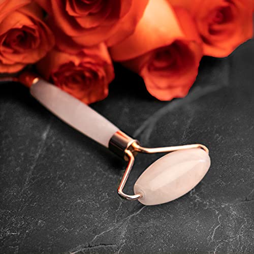 Rose Quartz Face Roller - Face Massage Tool for Anti Aging and Natural Beauty...