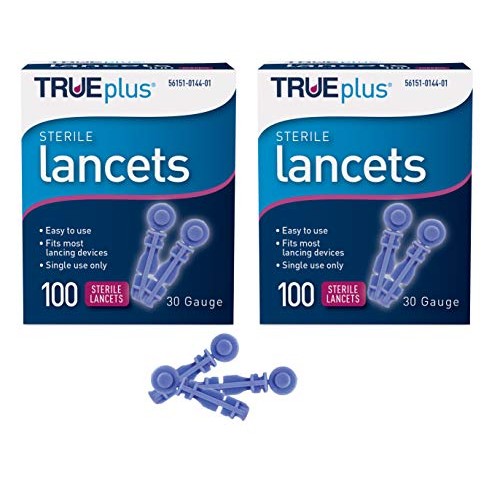 TRUEdraw® Lancing Device + 2 x 100ct 30g TRUEplus® Lancets + TRUEplus® Log Book