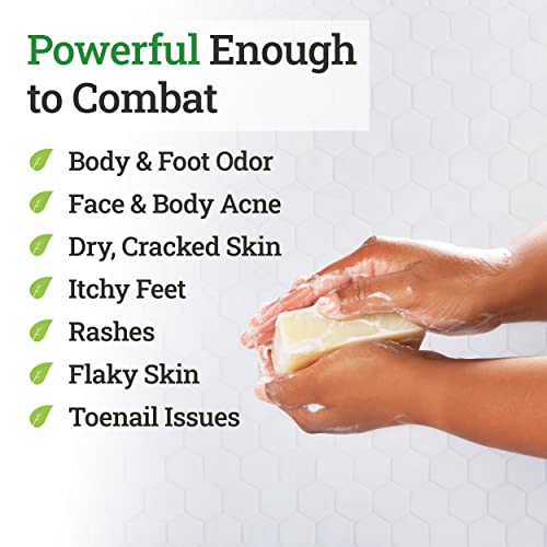 Remedy Natural Tea Tree Oil Soap Bar for Men/Women – w/ Peppermint & Eucalypt...