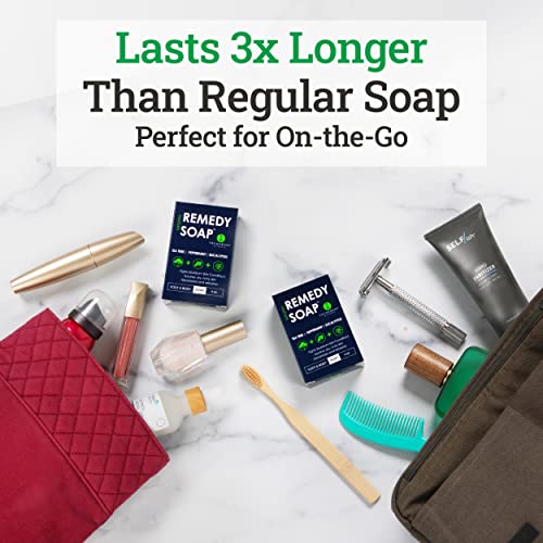 Remedy Natural Tea Tree Oil Soap Bar for Men/Women – w/ Peppermint & Eucalypt...