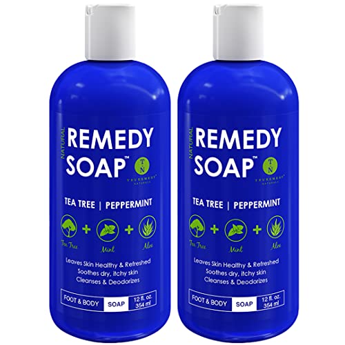 Remedy Soap Tea Tree Body Wash - Pack of 2 | Helps Wash Away Body Odor, Sooth...