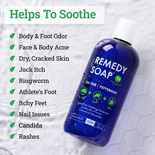 Remedy Soap Tea Tree Oil Body Wash | Helps Body Odor, Athlete's Foot, Jock It...