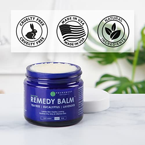 Remedy Tea Tree Oil Balm - Cream for Athletes Foot, Jock Itch, Ringworm, Ecze...