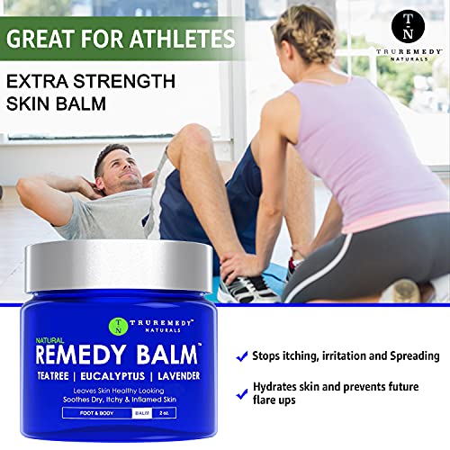 Remedy Tea Tree Oil Balm - Cream for Athletes Foot, Jock Itch, Ringworm, Ecze...