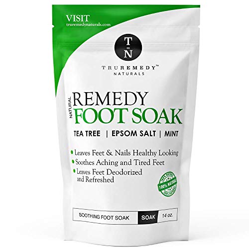 Tea Tree Oil Foot Soak with Epsom Salt & Mint, Feet Soak Helps Toenail System...
